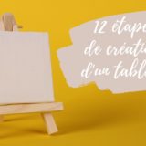 12 etapes de création d'une toile abstraite