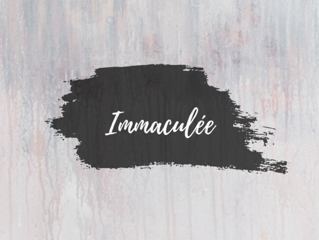 Série N°14 : Immaculée